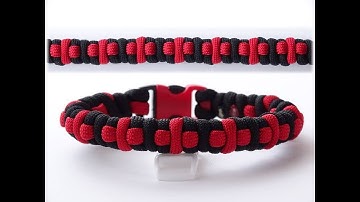 How to Make a "Cross Pattern" 2 Strand Round Braid Paracord Bracelet - CBYS