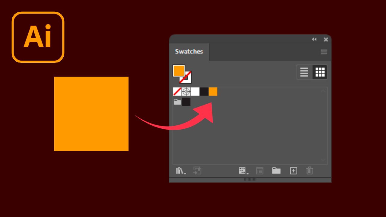 How To Add Color To Swatches In Adobe Illustrator Tutorial YouTube