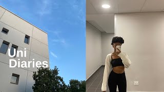 uni diaries | a very challenging test week + mental health check in + studying and eating leftovers