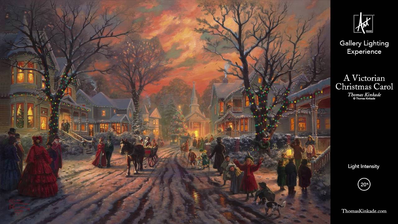 thomas kinkade victorian christmas