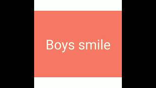 Girls Smile Vs Boys Smile
