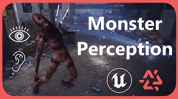 Monster perception in Unreal engine 5 using MonsterAIKit!