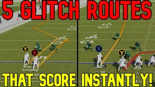 5 UNSTOPPABLE GLITCH ROUTES That SCORE INSTANT TOUCHDOWNS in Madden NFL 24! Offense Tips & Tricks