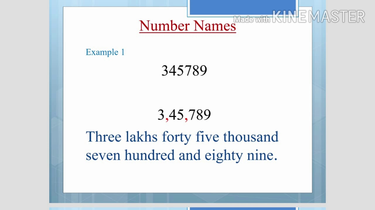 Numbers - YouTube