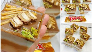 كب التويكس مشروع الكافيهات برأس مال قليل 🍫🍫💰/Delicious Twix dessert