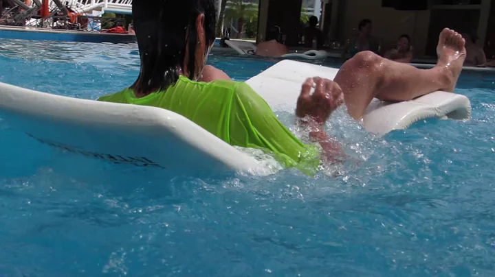 Bobby Clemons doing Secrets Cozumel Water Slide