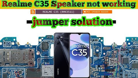 Realme C35 speaker not working problem jumper solution|#thesoilboy