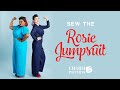 Charm patterns rosie 1940s jumpsuit sewing tutorial vintage inspired womens boilersuit