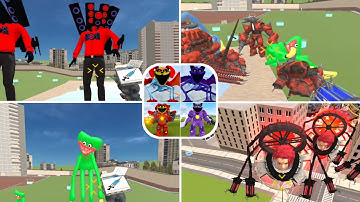 Nextbots In Playground Mod - Titan Speakerman, Skibidi Toilet, Map Big City 2.0