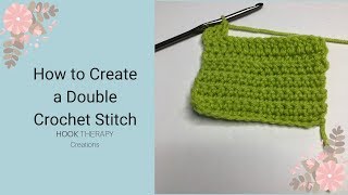 stitch crochet double tutorial beginners