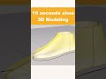 15-Second Shoe 3D Modeling with Rhino 3D π