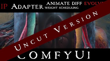 ComfyUI AI: Uncut Version, IP adapters plus weight scheduling and Animate Diff evolved, sped up 500%