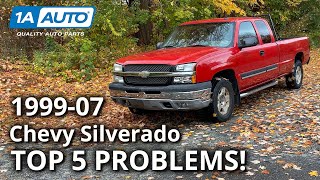 Top 5 Problems Chevy Silverado Truck 1st Generation 199907