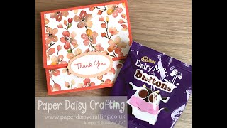 Chocolate button treat holders with Youre a Peach