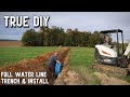 WE HAVE WATER!! Water Line Install by DIY FAMILY // DriscoPlex 5100 SDR 9 CTS HDPE