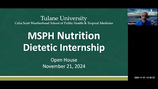 MSPH Nutrition Dietetic Internship Open House