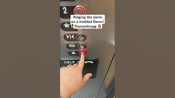 Ringing the alarm on a modded Dover/Thyssenkrupp 🚨 #elevator #dover #thyssenkrupp #loud