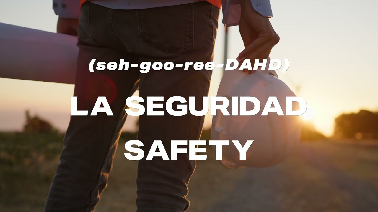 How to say “Safety” in Spanish with Bradley Hartmann How to say “Safety” in Spanish with Bradley Hartmann
