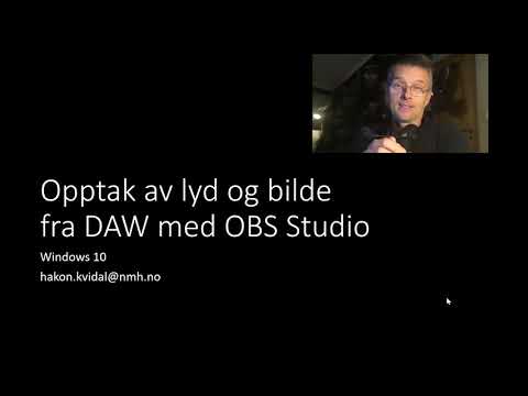 Video: Kan du ta opp lyd med OBS?