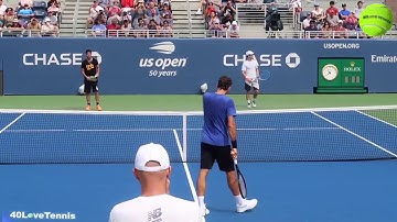 Federer US OPEN 2018 practice