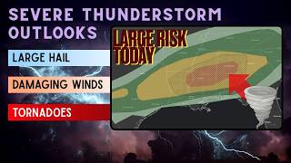 ⚠Watch out portions of Mississippi and Alabama today. 🌪Tornado risk. Calmer pattern after today