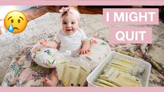 EXCLUSIVELY PUMPING | WHY I MIGHT QUIT & SWITCH TO FORMULA