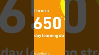 Completed 650 days and still counting.        #languagelearning #duolingo #kpop #fypシ゚viral #skills