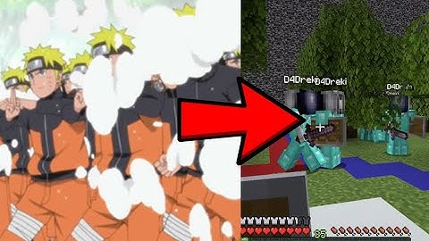 Creating Shadow Clone Jutsu From Naruto in Minecraft! Minecraft Command Tutorial