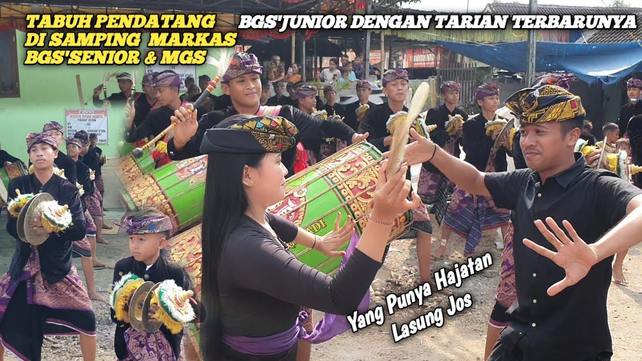 GENDANG BELEQ BGS'JUNIOR TABUH PENDATANG DI  SAMPING MARKAS BGS'SENIOR $ MGS FT''SOLEHA