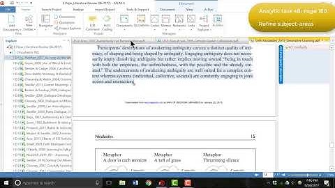Using ATLAS.ti for a literature review - Part 3 | Qualitative Data Analysis Services