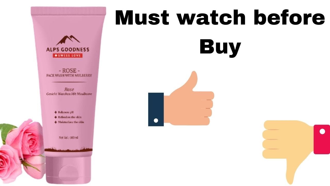 Alps Goodness Rose and mulberry Face Wash Review Alps Goodness Face