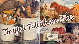 Thrifted Fall Home Tour #fall2026 #antique #vintage #primitive 🍂🍁