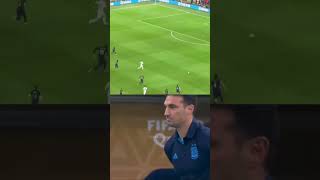 Scaloni Reaction to Argentina Di Maria Goal World Cup Final