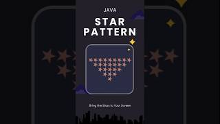 Java Star Pattern 07 #shrots #java #star #privatecode  @pvtcode