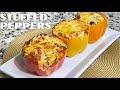 Vegetarian Stuffed Bell Peppers | Stuffed Peppers with Rice | Meatless Monday