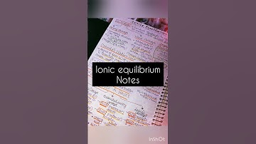 Ionic equilibrium class 11/jee short notes quick revision