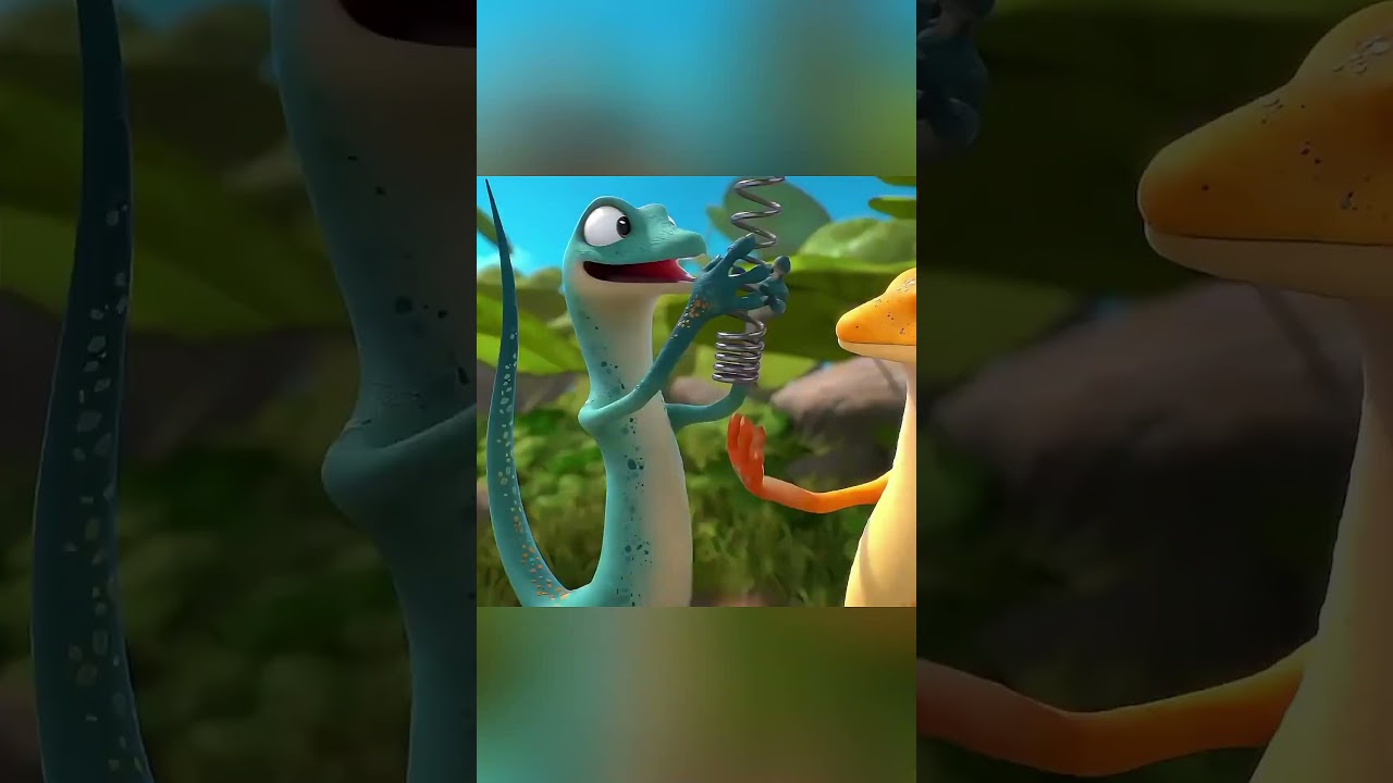 El lagarto sin cola finalmente encontró la verdadera felicidad 🦎💛🥹 #shortvideo #viralvideo