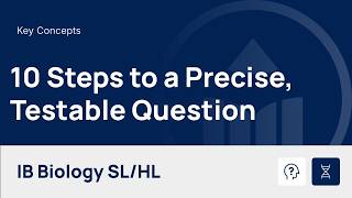 10 Steps to a Precise Testable Question [IB Biology SL/HL]