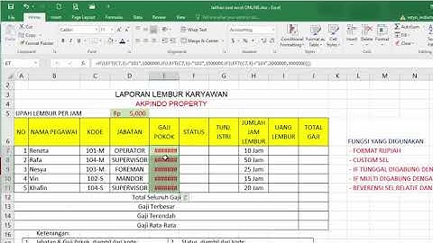 Excel 3   Kombinasi Fungsi if dan fungsi string