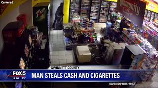 Man steals cash and cigarettes