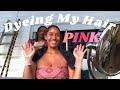 Dyeing my hair pink! (kinda)