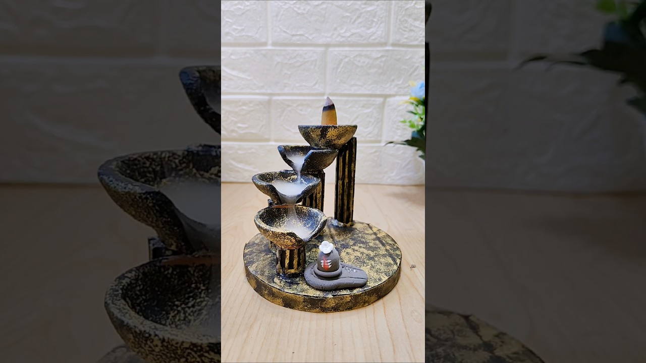 Smoke fountain making using waste Diya 🌸 Har Har mahadev 🙏 