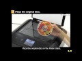 PIXMA MG7520: Disc Label Printing: copying the label
