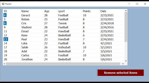 Visual Basic.net tutorial - How to remove multi selected items from ListView without database