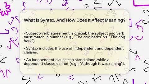 What Is Syntax, And How Does It Affect Meaning? - The Prose Path