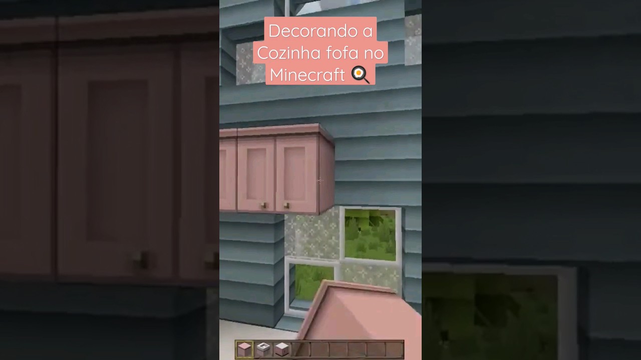 Tutorial casa aesthetic rosa e fofa - Minecraft Speedbuild
