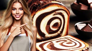 Chocolate babka, a traditional chocolate loaf bread recipe to make chocolate babka at home!