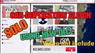 SOLO CAR DUPLICATION GLITCH USING NEW DLC * VIDEO NOT INCLUDE *  | GTA 5 ONLINE PS4 INDONESIA