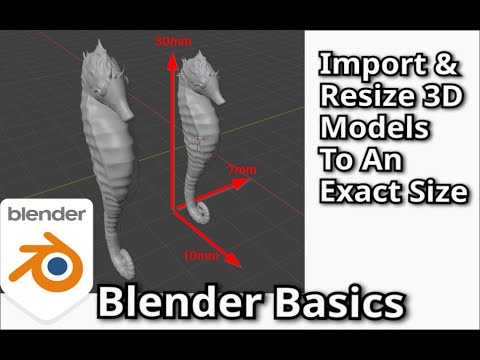Blender for Beginners: How to Import & Precisely Resize STL Files (Using Millimeters)