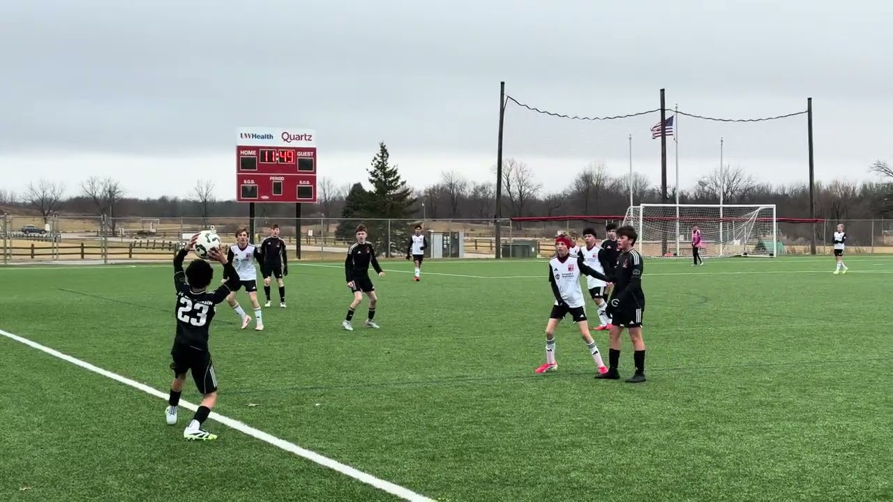 Madison 56ers U14 White vs FC Wisconsin U14. - 1st Half.    Saturday, March 7, 2026